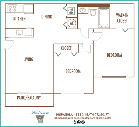 2 BED 1 BATH - HISPANOLA - DORAL TERRACE